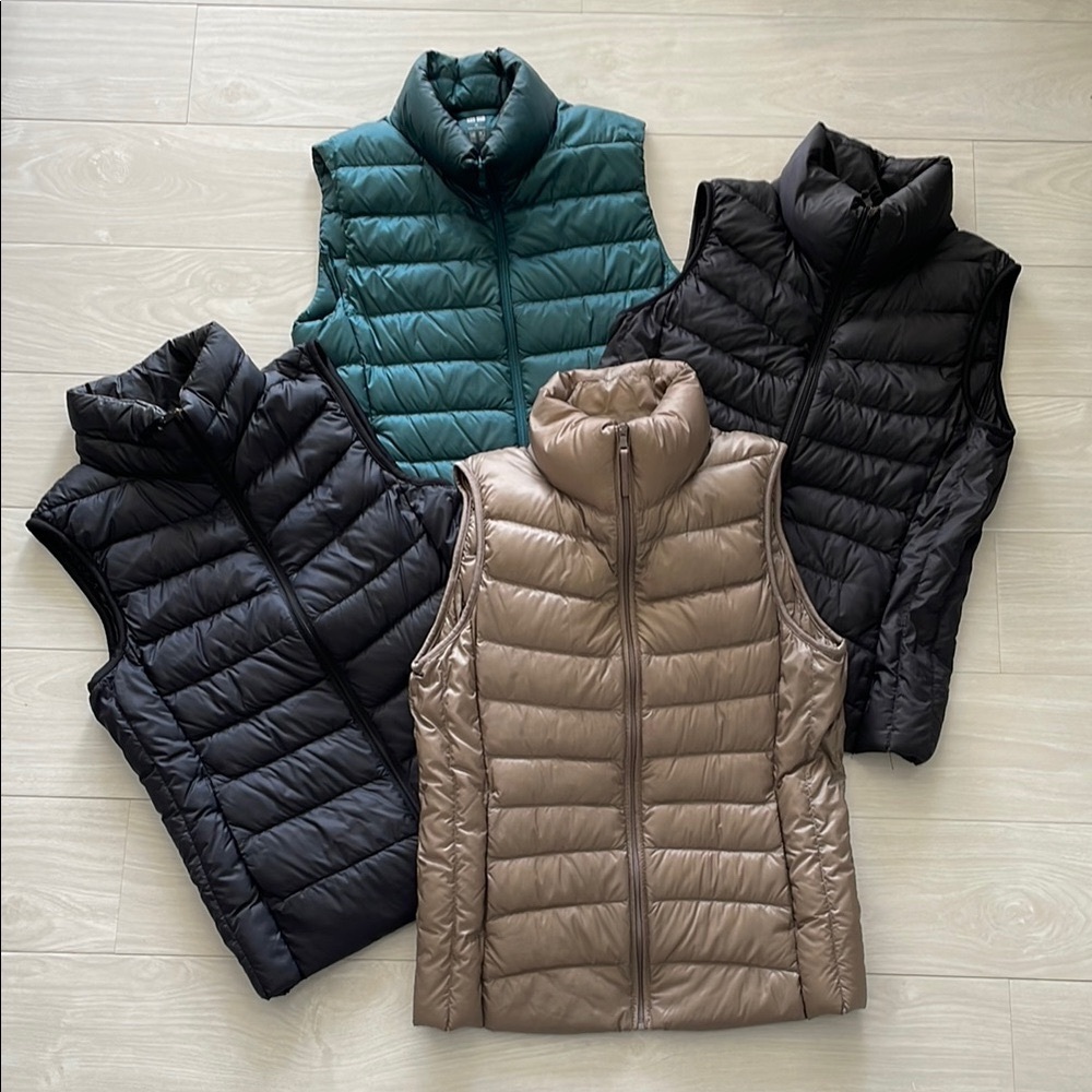Set/4 Uniqlo Puffer Vests